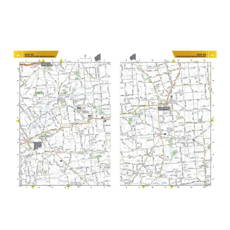 Hema Western Australia Road and 4WD Track Atlas (Spiral Bound ) 4th Edition