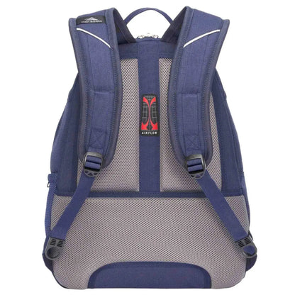 Padded Airflow™ back panel with suspension backpack straps for ergonomic comfort