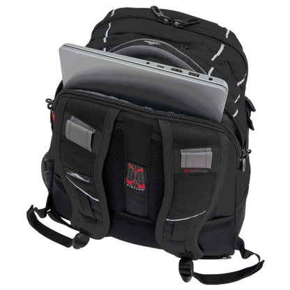 16” lockable padded laptop compartment and tablet pocket