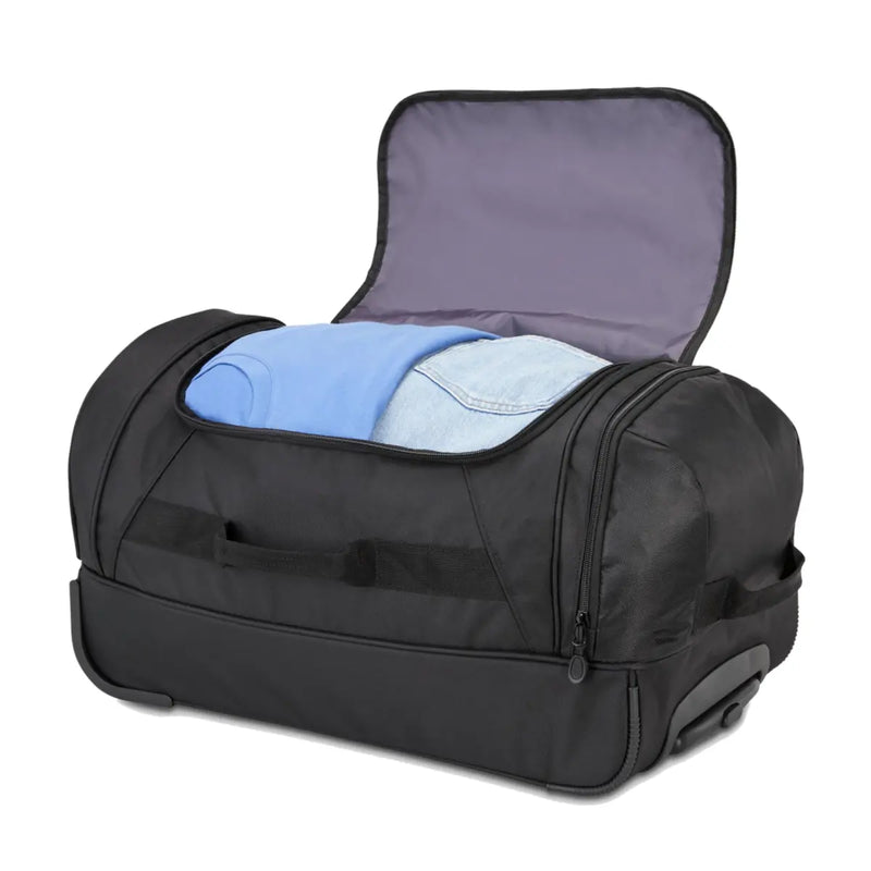 Large U-shape front access to main compartment