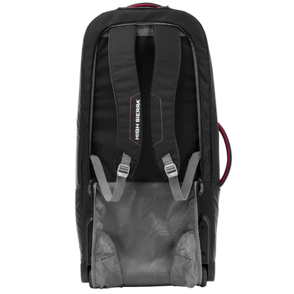 Hidden backpack straps behind zippered rear section