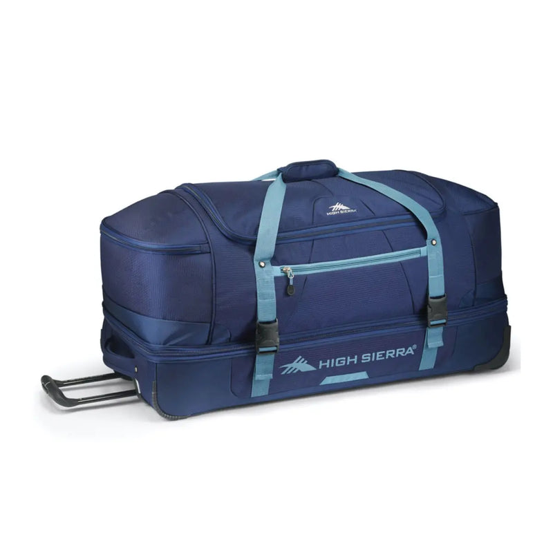 High Sierra Fairlead 86 cm Drop-Bottom Wheeled Duffle - True Navy / Graphite Blue