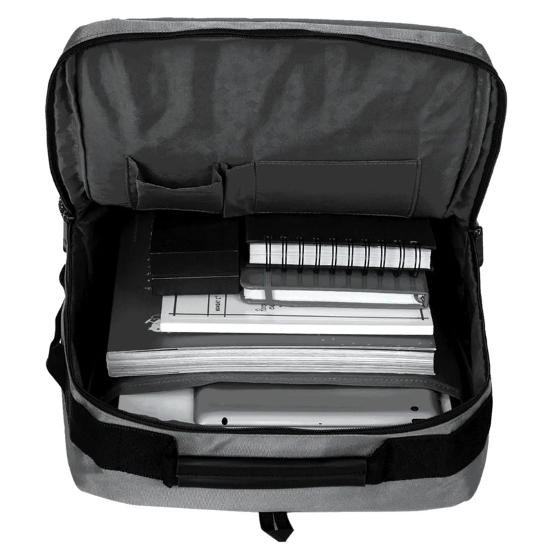 15” padded laptop compartment and tablet pocket