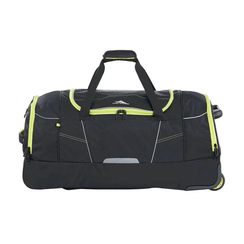 Corner guards and kick plate protect the bag from abrasion