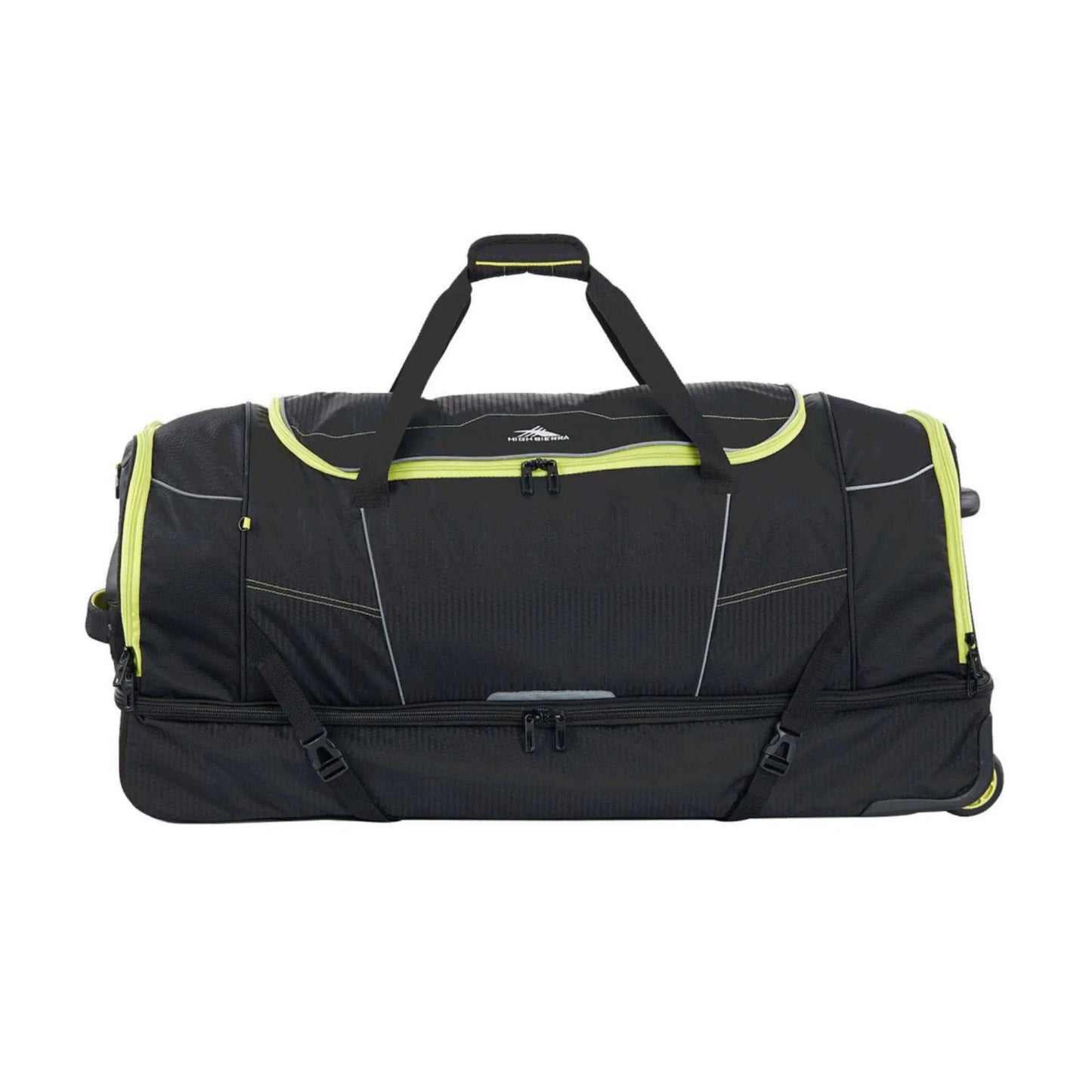  High Sierra Ultimate Access 3 - 91 cm Wheeled Drop Bottom Duffle - Black / Lime Green