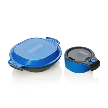 The cupCUP is a double-wall insulated mug, complete with a press-fit sipping lid or use it as two separate cups