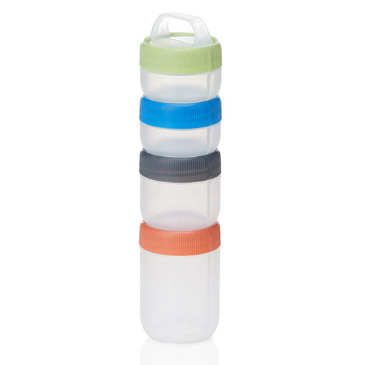 Humangear Stax Travel Containers (Small Size) - Clear / Spectrum