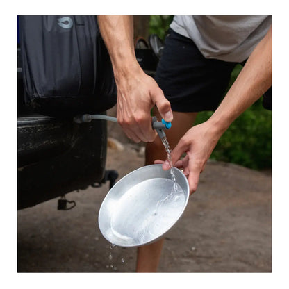 Camp Tap has 2x the dispensing rate of a standard hydration system on/off valve