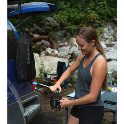 The perfect solution for quickly filling bottles and containers in the backcountry and optimized for rinsing dishes and washing hands