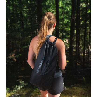 Throw over your shoulder for easy transport or hang from a tree limb for convenient access around camp