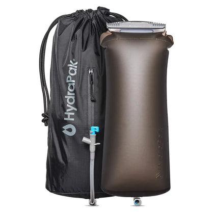 Two piece construction features a removable water storage reservoir and an abrasion resistant outer sleeve