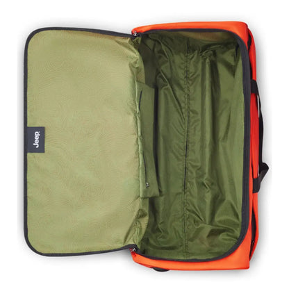 top zipper portal offering expansive visibility and hassle-free packing