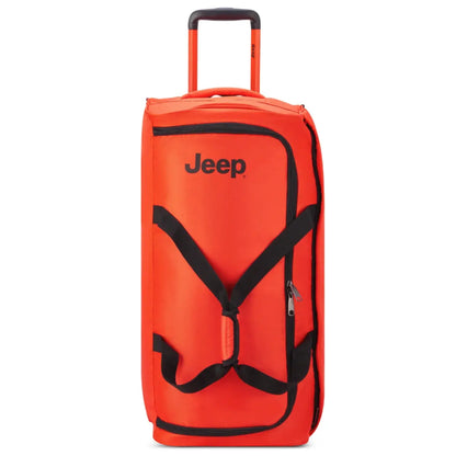 Jeep 73 cm 2-Wheel Rolling Duffle Bag - Orange (JS009D)