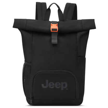 Jeep Rolltop 17" Laptop Backpack - Black (JS016D)