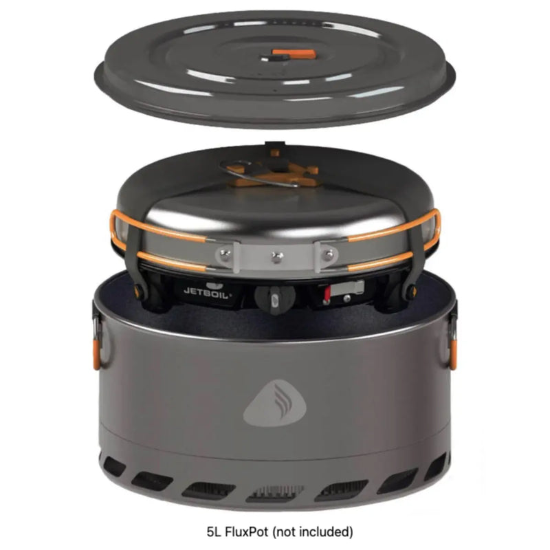 Compatible with 5L FluxPot (not included), both in storage and in use