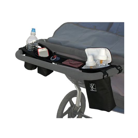 JL Childress Double Cool Double-Wide Stroller Organiser - Black