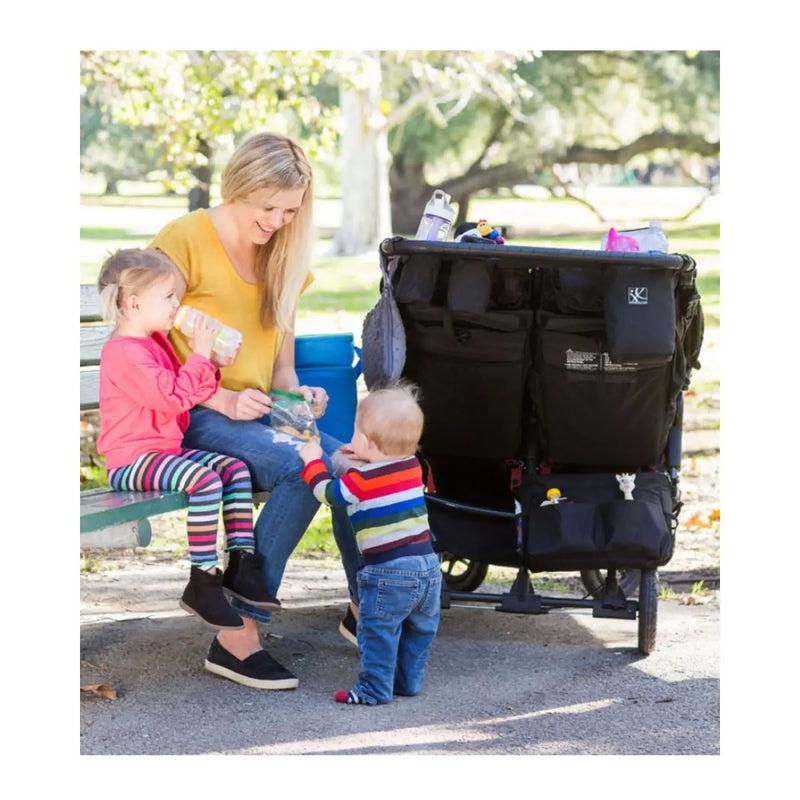 JL Childress Double Cool Double-Wide Stroller Organiser - Black