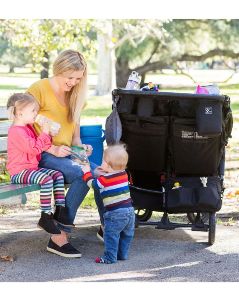 JL Childress Double Cool Double-Wide Stroller Organiser - Black