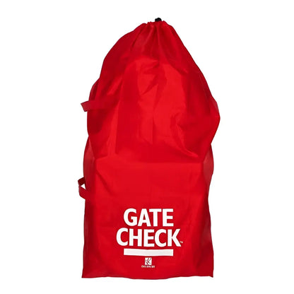 The bags bright red color and large graphics easily identify your item for return to gate