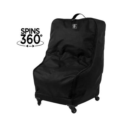 JL Childress SPINNER Wheelie Deluxe Car Seat Bag (Padded with Wheels) - Black