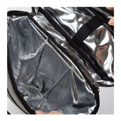 Insulated lining to maintain the temperature of contents