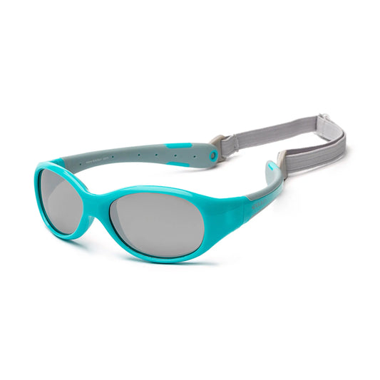 Koolsun Flex Baby Sunglasses - Aqua Grey (0 - 3 Years)