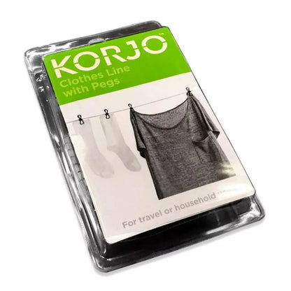 Korjo Clothesline / Clothes Line with Pegs