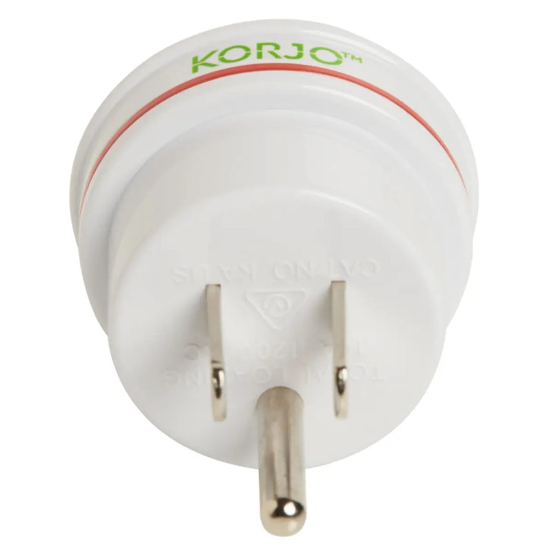 Korjo Electrical Adaptor 2 or 3pin AU to USA 3pin and others