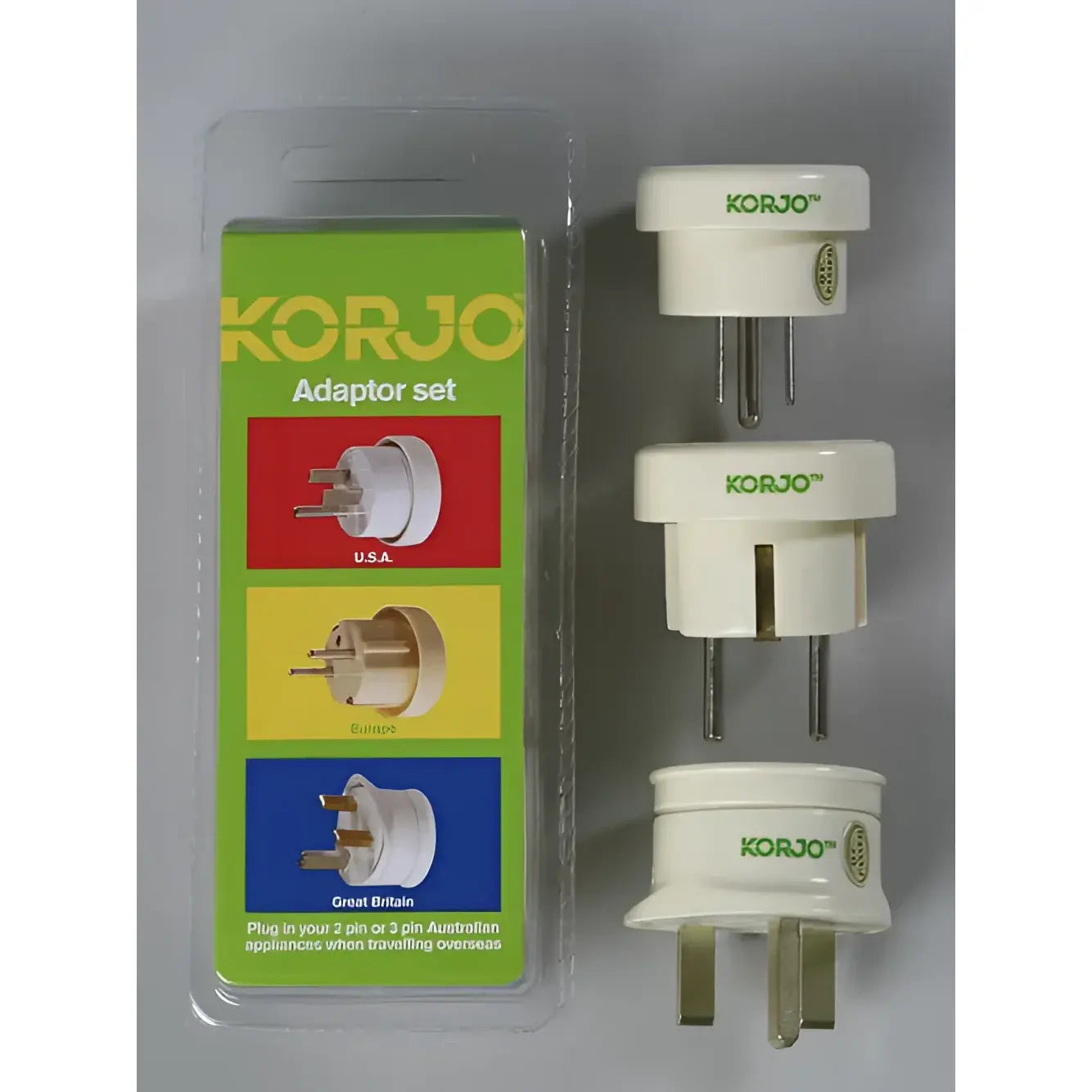 Electrical Adaptor Set - AU to Europe, UK / Great Britain, USA