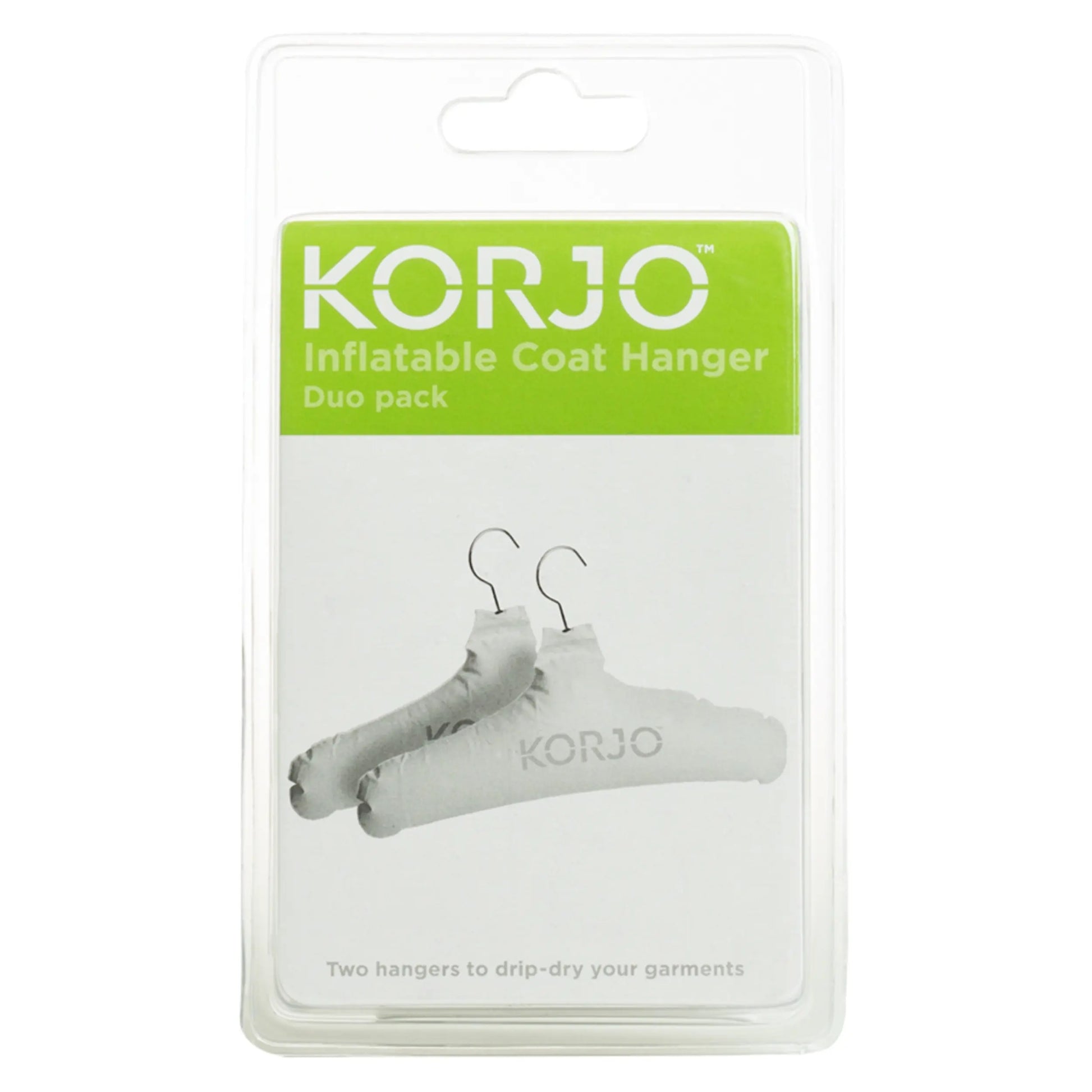 Korjo Inflatable Coat Hanger - Duo Pack