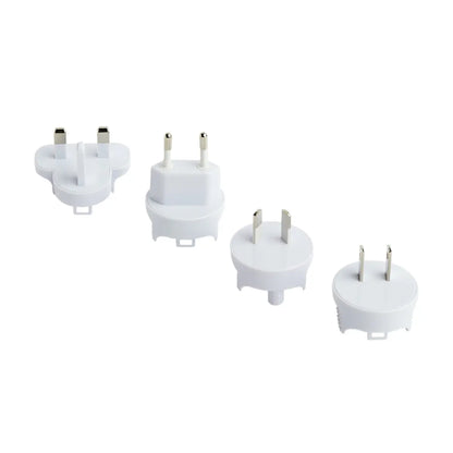 Korjo International USB Travel Adaptor : 4 USB Ports with Interchangeable Power Plugs
