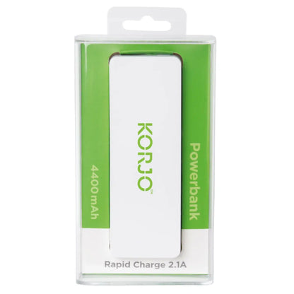 Korjo Rapid Charger Powerbank USB 2.1 Amp - White