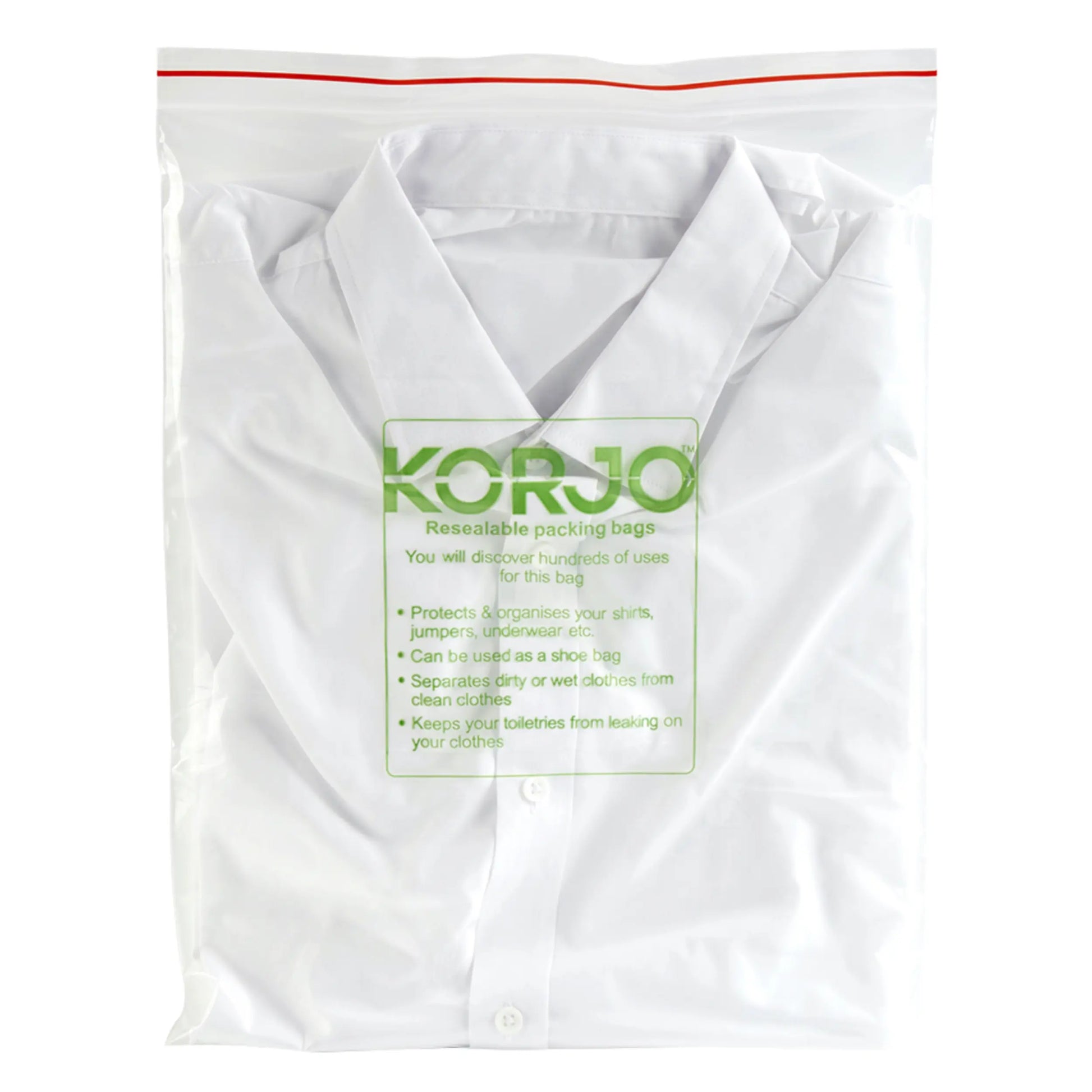 Korjo Resealable Packing Bags : 5 Piece