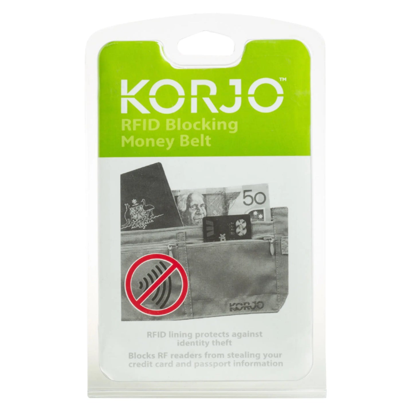 Korjo RFID Blocking Money Belt