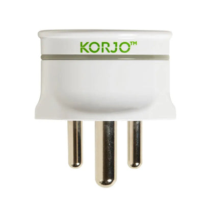 Colour coded trim on the adaptor (grey = India) for easy recognition in your bag or drawer