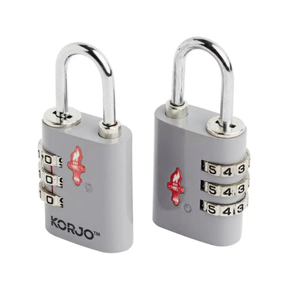 TSA Combination Lock - Duo Pack - Grey