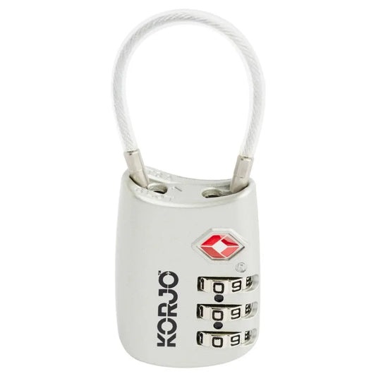 TSA Flexible Combo Lock - Silver