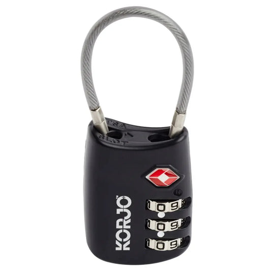 TSA Flexible Combo Lock - Black