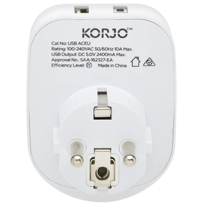 Suitable for use in Europe (except UK), Bali, Noumea, Tahiti, and parts of the middle East, Asia & Sth America