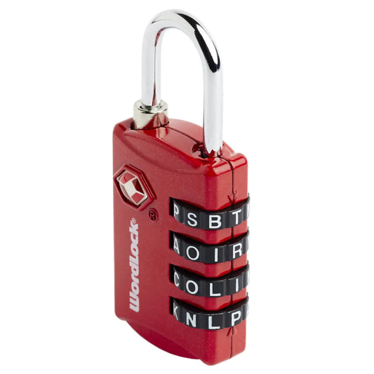 Korjo Wordlock TSA Combination Padlock - Red