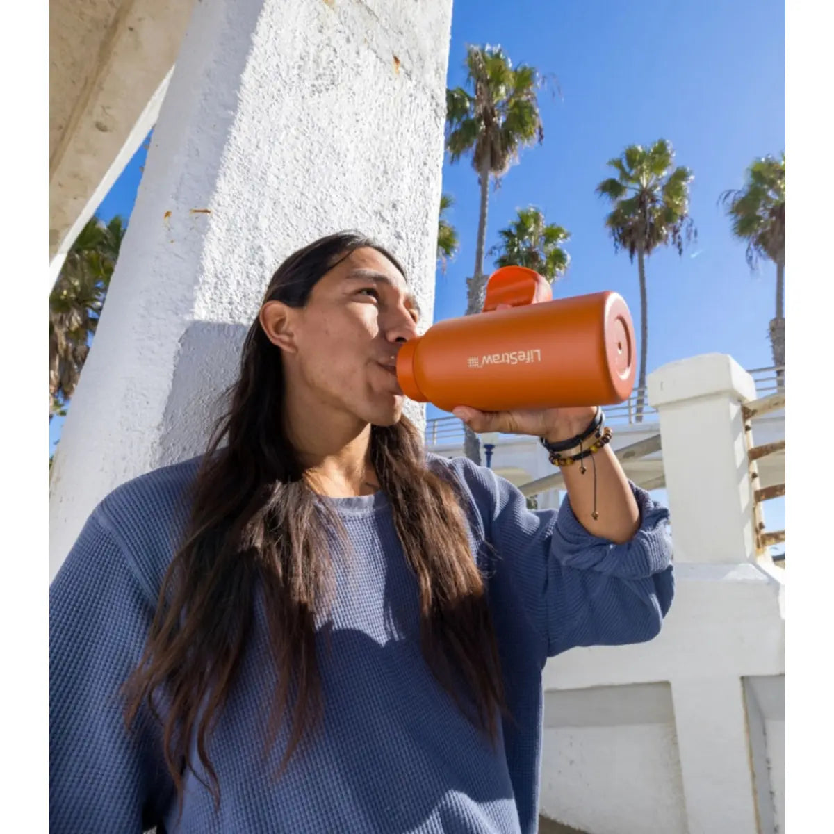 Double wall vacuum insulation keeps your water cool all day