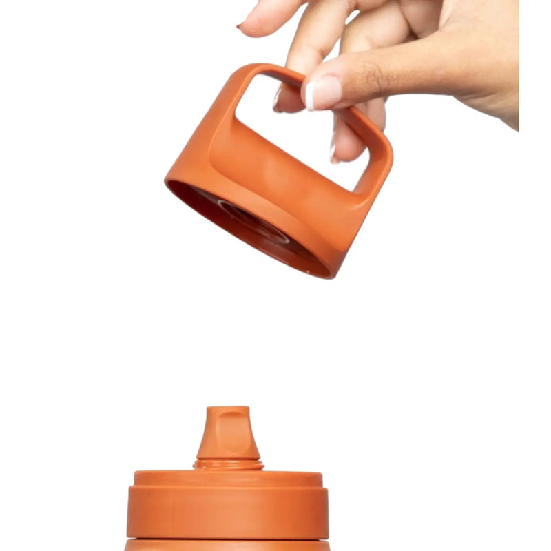 Cap with color-matched silicone mouthpiece