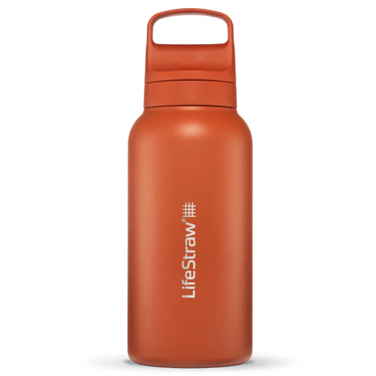 LifeStraw Go 2.0 - 1L Stainless Steel Water Filter Bottle - Kyoto Orange