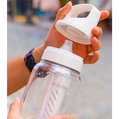 Cap with color-matched silicone mouthpiece