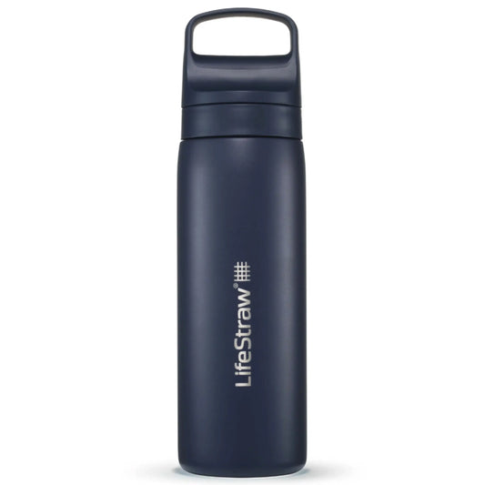 LifeStraw Go 2.0 - 500ml Stainless Steel Water Filter Bottle - Aegean Sea