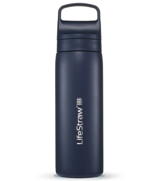 LifeStraw Go 2.0 - 500ml Stainless Steel Water Filter Bottle - Aegean Sea