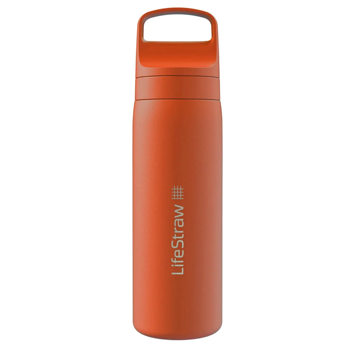 LifeStraw Go 2.0 - 500ml Stainless Steel Water Filter Bottle - Kyoto Orange