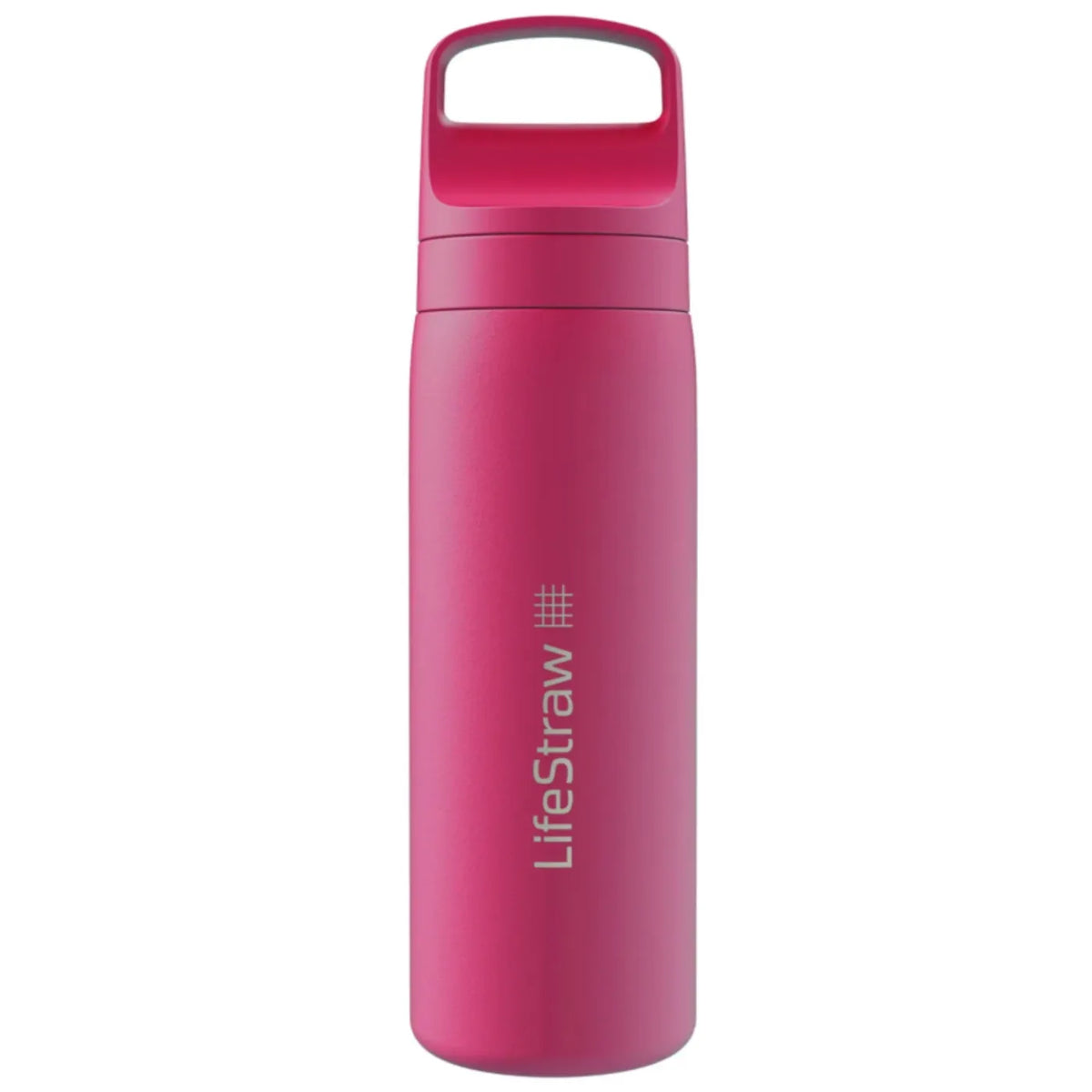 LifeStraw Go 2.0 - 500ml Stainless Steel Water Filter Bottle - Orchid Pink