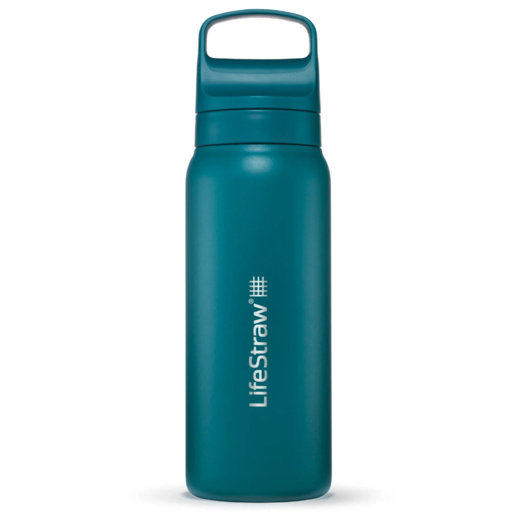 LifeStraw Go 2.0 - 700ml Stainless Steel Water Filter Bottle - Laguna Teal