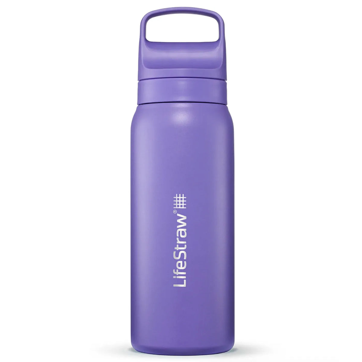 LifeStraw Go 2.0 - 700ml Stainless Steel Water Filter Bottle - Thistle Purple